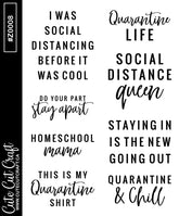 Quarantine 1 || Quote Sheet